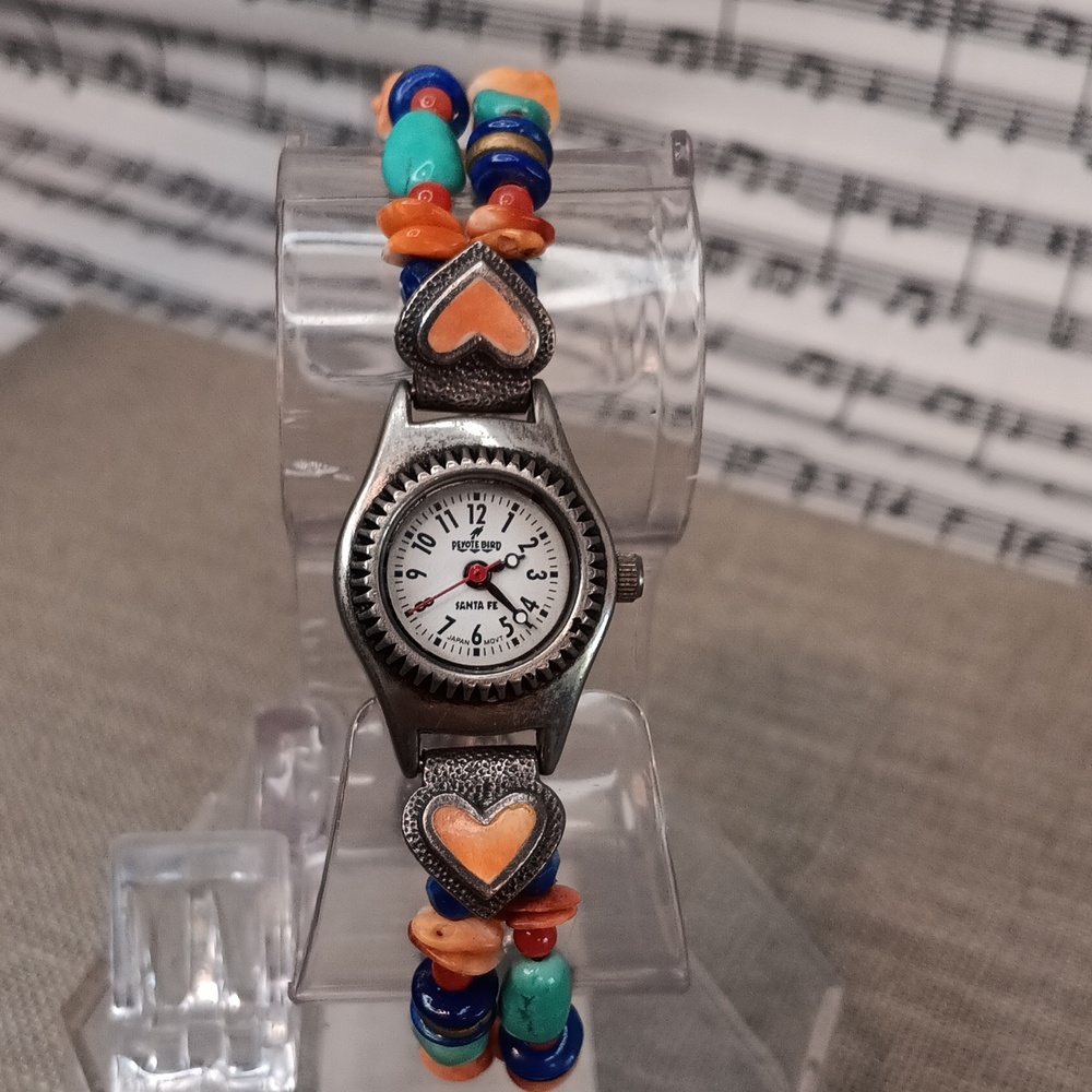 Peyote Bird Mixed Stone Bracelet Watch